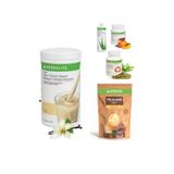 Herbalife Vanilyalı Shake, Triblend Muz Aromalı, Bitkisel Konsantre Şeftalili Çay 50gr, Aloe Vera İçeceği, Termo Complete Set, k768453