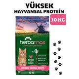 HerbaMax Kitten Tavuklu ve Pirinçli Yavru Kedi Maması 10Kg