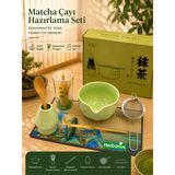 Herbarius 6 Parça Yeşil Renk Matcha Çayı Hazırlama Seti - Geleneksel Japon Matcha Seti
