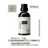 Herbatech Doğal Kenevir Yağı 50 ml - Bitkisel Saç Bakım Yağı, Saç Besleyici ve Nemlendirici Bakım Yağ