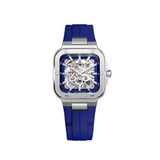 Herbelin 1646SQ115CBC Cap Camarat Square Automatic Skeleton Gri Çelik Erkek Kol Saati