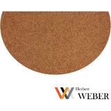 Herbert Weber Oval Koko Paspas Sentetik Iç ve Dış Kapı Önü Paspası Eco 10MM Dökülmez Paspas - Kahverengi - 50 x 90 cm