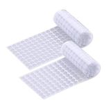 Herbests 200 adet kendinden yapışkanlı 10 mm cırt cırtlı bant, cırt cırtlı bant, çift taraflı yapıştırıcı, 100 çift kendinden yapışkanlı yapışkanlı yapışkan noktalar, kağıt, cam, metal, giysi için, beyaz