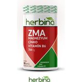 Herbina ZMA Magnezyum Çinko Vitamin B6 180 Kapsül Yetişkinler İçin Doğal Takviye