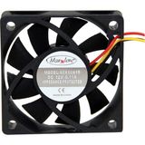Herbirivar 60X60X15MM 12V Dc 3 Pin Plastik Kasa Fanı