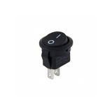 Herbirivar IC134E On-Off 2P Siyah Mini Yuvarlak Işıksız Anahtar