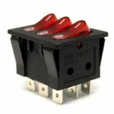Herbirivar IC135 On-Off 9P 3'lü Işıklı Anahtar