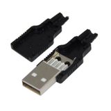 Herbirivar IC264A Monteli Plastik Kapalı Jak Usb Erkek Kablo