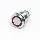 Herbirivar Kalıcı 19 mm 24V Kırmızı Ledli Metal Buton