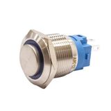 Herbirivar Kalıcı 19 mm 24V Mavi Ledli Metal Buton