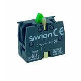 Herbirivar LAY5-BE101 22 mm Kontak Blok No Yeşil