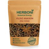 Herboni Yıldız Anason 50GR ,star Anise, Whole Star Anise, Badian, Doğal ve Katkısız - 1 Adet