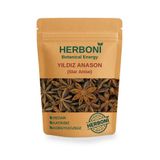 HERBONİ Yıldız Anason 50gr ,Star Anise, Whole Star Anise, Badian, Doğal ve Katkısız