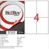 Herboy 105 Mm X 148.5 Mm 100 Sayfa Lazer Etiket Hb-1204