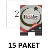 Herboy 15 Paket HB-1002 199.6 x 143.5 mm Lazer Etiket 100LÜ