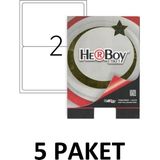 Herboy 5 Paket HB-1002 199.6 x 143.5 mm Lazer Etiket 100LÜ