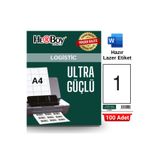 HERBOY HB-1000 210 x 297 mm A4 Laser Etiket (100 Adet)