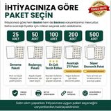 Herboy HB-1078 210 x 78,63 mm A4 Laser Etiket (100 Adet) - Baskısız