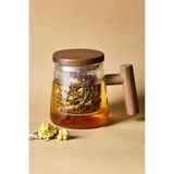 Herby 500ML Cam Süzgeçli Kupa - Şeffaf - 500 ml