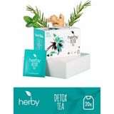 Herby Detox Bitki Çayı 20'li Isırgan Kiraz Sapı Biberiye Mate Yeşil Çay Nane Zencefil