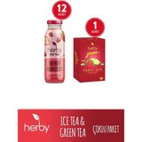 Herby Diyete Destek Paketi (Ice Tea Berry Hibiskus 12'li Şeker İlavesiz Soğuk Çay + Yeşil Çay Çilek ve Lime)