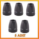 Herdegen Kanedyen Baston Lastik Ucu Siyah 5 Adet 18 MM