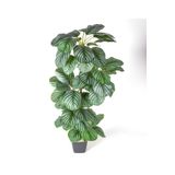 Herdekora Ararot Arrowroot Gerçek Dokulu 64 Yaprak Yeşil 120 cm Yapay Ağaç