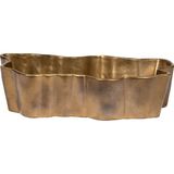 Herdekora Dekoratif Polyester Kase Meyvelik Eskitme Gold 42X11 Cm.
