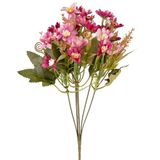 Herdekora Yapay Çiçek Papatya Demet Fuşya-Pembe 35 Cm.