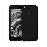 Herdem Xiaomi Mi A1 (5X) Kılıf Ultra Lüx Soft Mat Silikon Siyah - Bordo
