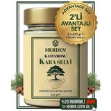 HERDEN 2 x 420 gr Kastamonu Kara Selvi Soymuk Özlü Beyaz Macun - 0,75 kg