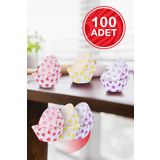 Heredot 100 Lü Renkli Muffin Cupcake Kağıdı Mıt1137