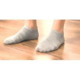 Heren Bambu Pamuk Mix 6'lı Dikişsiz Erkek Patik (60% Bambu 40% Pamuk) - 40 - 45 - Gri