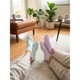 Heren Bambu Plus 4'lü Desensiz Kadın Patik Dikişsiz , Yıkamalı - 35 - 39 - Beyaz - Lila - Pembe - Mint Yeşili