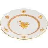 Herend Apponyı Desenli Sarı Porselen Tatlı Tabağı 21 cm - Standart