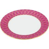 Herend Babos Desenli Porselen Tatlı Tabağı - Pembe - Standart