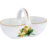 Herend Gustav Desenli Renkli Porselen Minik Sepet Dekoratif Kase 7 cm - Standart