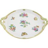 Herend Victoria Renkli Porselen Yuvarlak Servis Tabağı 32 cm - Standart
