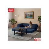 Herev 180X90 Sünger Kanepe Yıkanabilir Kadife Kumaşlı Koltuk Lacivert