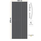 HEREVE 100 x 275 cm Mdf Ahşap Akustik Duvar Paneli Akustik Panel Lambri Panel Antrasit