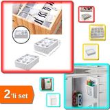 Hereveoyuncak 12 Bölmeli Çamaşır Kravat Çorap Çekmece Organizer + Dolap Kapağına Asılabilen Sepet - 2li Set N7Z5J1