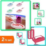 Hereveoyuncak 2 Fırçalı El Gırgırı + Mikrofiber Duster Toz Alıcı Softon - 2li Set AB456