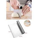 Hereveoyuncak 2li Set Hamur Şekillendirici Eğik Pasta Spatulası +Metal Hamur Kesici Kazıyıcı Spatulaa