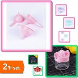 Hereveoyuncak 3 Boy Huni + Narenciye Sıkacağı Cam Kavanozlu Limon Sıkacağı 300 ml - 2li Set Z4B9S4