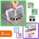 Hereveoyuncak 30 Adet Yapışkanlı Banyo Gider Koruyucu + Dolap Kapağı Organizeri – Tezgah Çöp Kutusu - 2Li Set X4G2