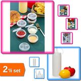 Hereveoyuncak 3’lü Şeffaf Sos Şişesi + 9’lu Mini Sosluk Seti Ketçap Mayonez Kahve Yanı Lokumluk - D4E5F6