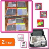 Hereveoyuncak 4 Adet 4 Renk Bavul Içi Düzenleyici + 6 Parça Anne Bebek Hastane Çantası Organizer - 2li Set E9J8C5