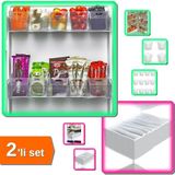 Hereveoyuncak 6 Adet Buzdolabı Içi Mini Düzenleyici Kutu + 8 Bölmeli Xl Pratik Çekmece Organizer - 2li Set P5F5N9