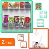 Hereveoyuncak 6 Adet Buzdolabı Içi Mini Düzenleyici Kutu + Şişe ve Biberon Temizleme Fırçası - 2li Set N4J8S9