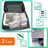 Hereveoyuncak 6 Parça Anne Bebek Hastane Çantası Organizer + 20 Adet Kablo Sabitleyici Klipsler - 2li Set 51UR5P